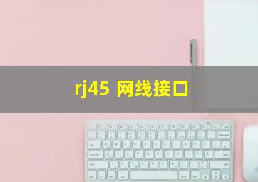 rj45 网线接口